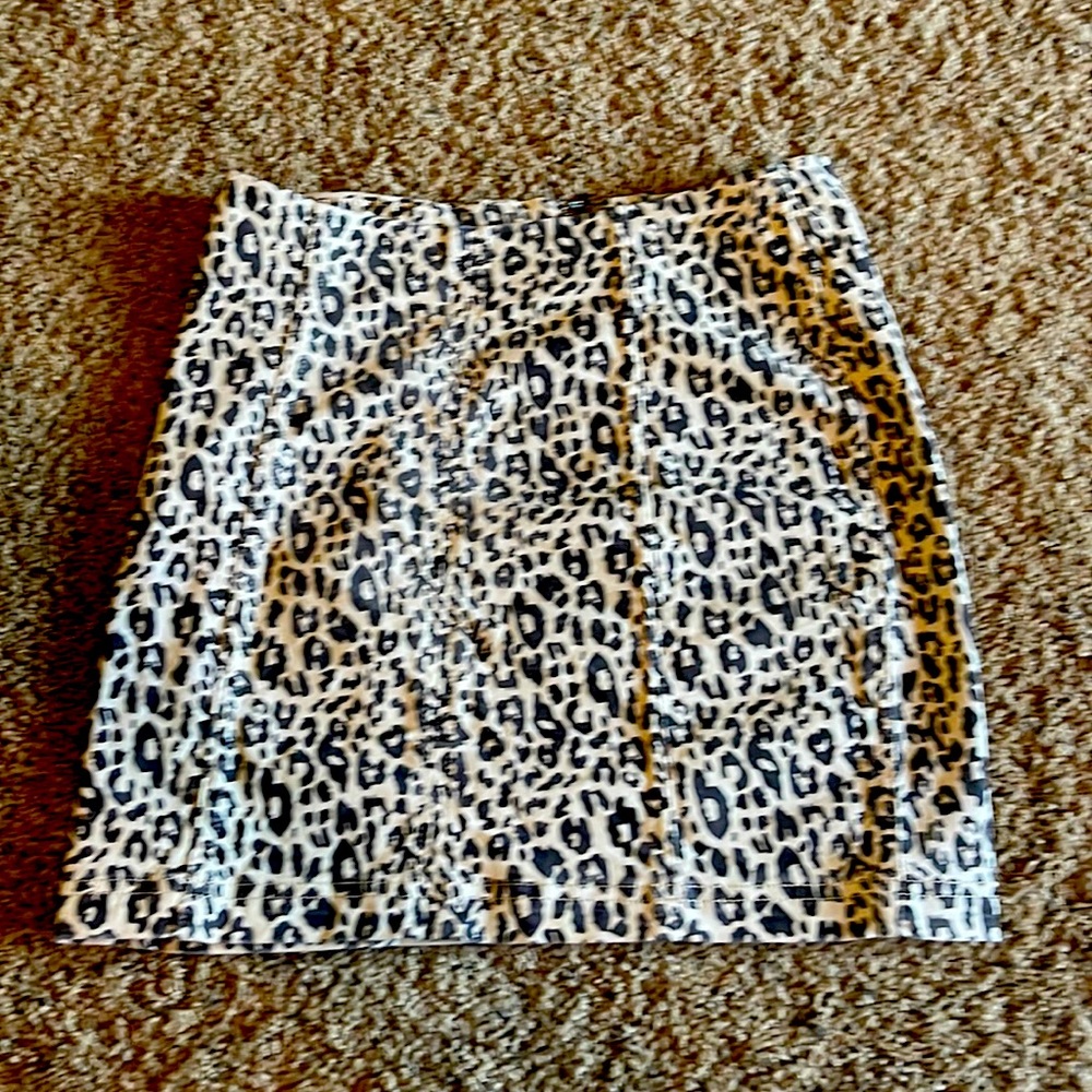 Wishlist Jeans Leopard Miniskirt